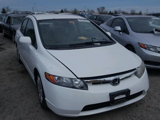 2HGFA16596H513902 - 2006 HONDA CIVIC LX WHITE photo 1