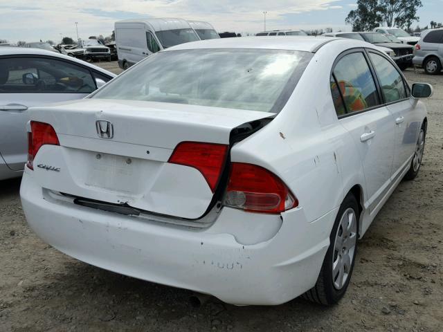 2HGFA16596H513902 - 2006 HONDA CIVIC LX WHITE photo 4