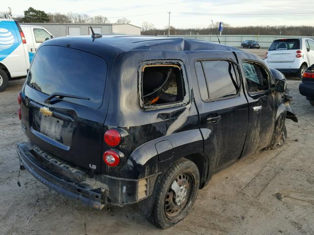 3GNCA13D78S714637 - 2008 CHEVROLET HHR LS BLACK photo 4