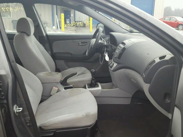 KMHDU46D18U458864 - 2008 HYUNDAI ELANTRA GL GRAY photo 5