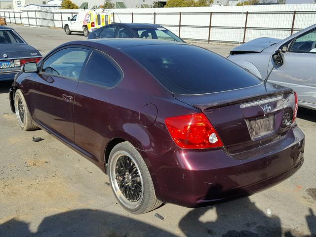 JTKDE177X70218462 - 2007 TOYOTA SCION TC 栗色 照片 3