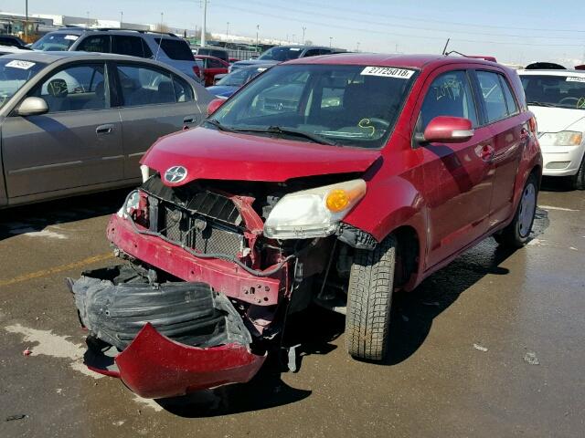 JTKKU10438J017704 - 2008 TOYOTA SCION XD RED photo 2