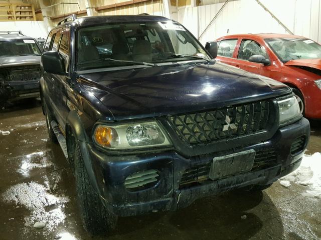 JA4MT21H33J018283 - 2003 MITSUBISHI MONTERO SP BLUE photo 1