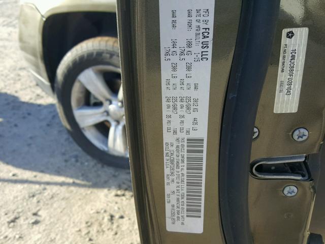 1C4NJCBB0FD281043 - 2015 JEEP COMPASS SP GREEN photo 10