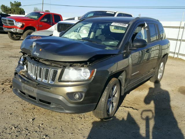1C4NJCBB0FD281043 - 2015 JEEP COMPASS SP GREEN photo 2