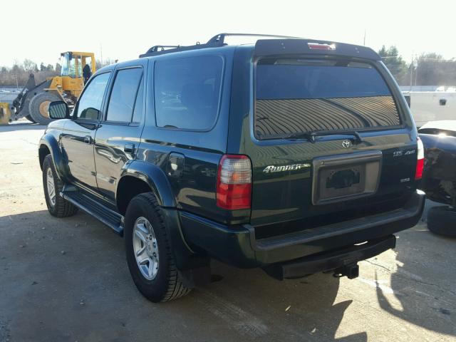 JT3HN86R1Y0314622 - 2000 TOYOTA 4RUNNER SR GREEN photo 3