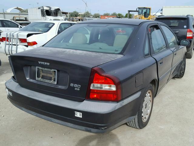 YV1TS94D6Y1138537 - 2000 VOLVO S80 BLACK photo 4