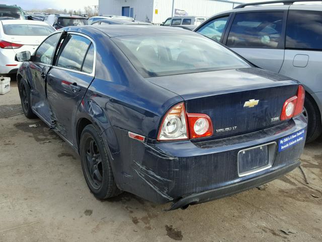 1G1ZC5E08A4101973 - 2010 CHEVROLET MALIBU 1LT BLUE photo 3