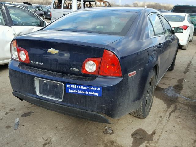 1G1ZC5E08A4101973 - 2010 CHEVROLET MALIBU 1LT BLUE photo 4