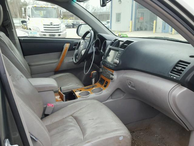 JTEEW44A382015702 - 2008 TOYOTA HIGHLANDER GREEN photo 5