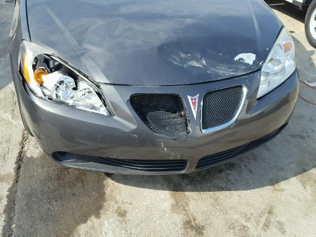 1G2ZG58B174181669 - 2007 PONTIAC G6 BASE GRAY photo 9