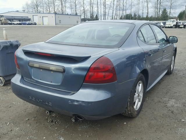 2G2WP552761107982 - 2006 PONTIAC GRAND PRIX BLUE photo 4