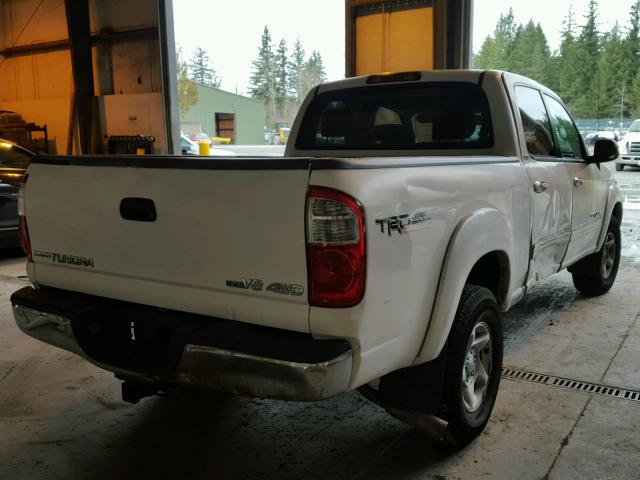 5TBDT44154S462889 - 2004 TOYOTA TUNDRA DOU WHITE photo 4