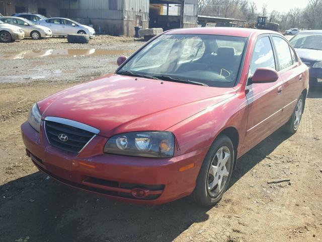 KMHDN46DX5U063865 - 2005 HYUNDAI ELANTRA GL BURGUNDY photo 2