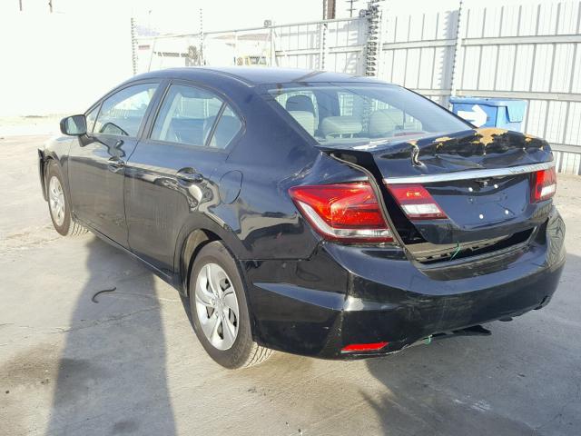 19XFB2F56EE224231 - 2014 HONDA CIVIC LX BLACK photo 3