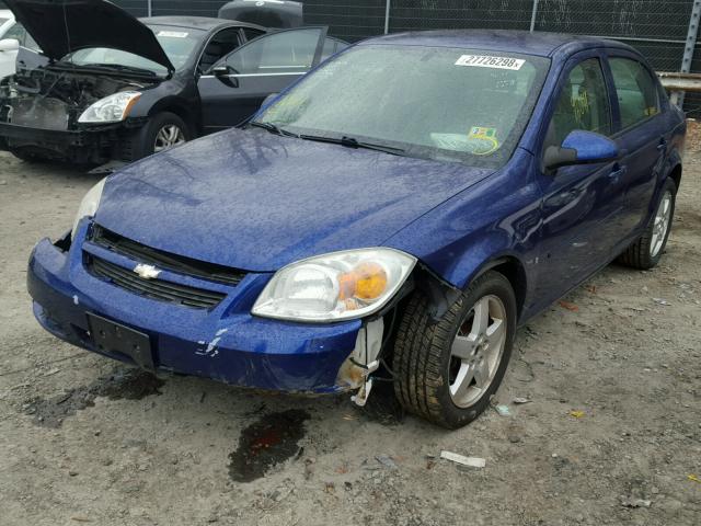 1G1AL55F577261141 - 2007 CHEVROLET COBALT LT BLUE photo 2