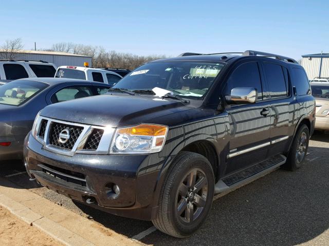 5N1BA0NF9EN604235 - 2014 NISSAN ARMADA PLA BLACK photo 2