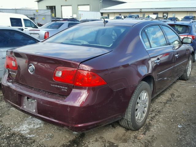 1G4HP57246U191079 - 2006 BUICK LUCERNE CX BURGUNDY photo 4