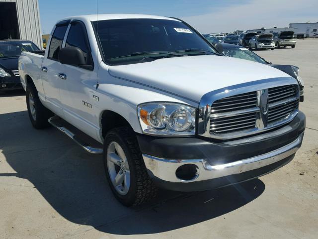 1D7HA18258S558590 - 2008 DODGE RAM 1500 S WHITE photo 1