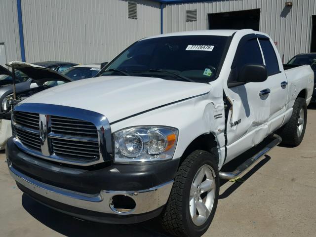 1D7HA18258S558590 - 2008 DODGE RAM 1500 S WHITE photo 2