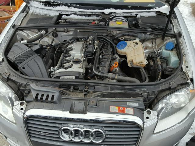 WAUDF78E56A187213 - 2006 AUDI A4 2.0T QU SILVER photo 7