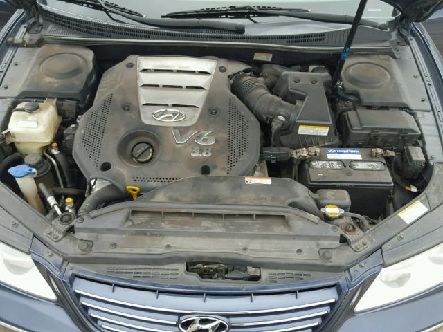 KMHFC46F66A104012 - 2006 HYUNDAI AZERA SE BLUE photo 7