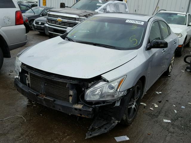 1N4AA51E79C835426 - 2009 NISSAN MAXIMA S SILVER photo 2