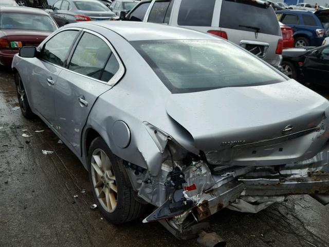 1N4AA51E79C835426 - 2009 NISSAN MAXIMA S SILVER photo 3