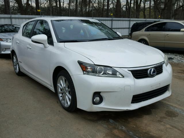 JTHKD5BH7B2046153 - 2011 LEXUS CT 200 WHITE photo 1