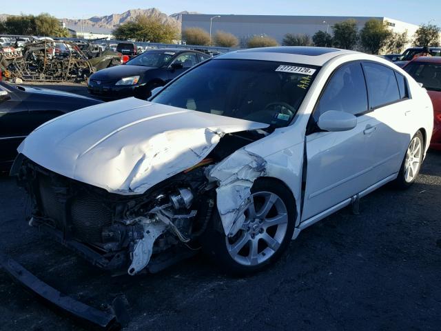 1N4BA41E97C839733 - 2007 NISSAN MAXIMA SE WHITE photo 2