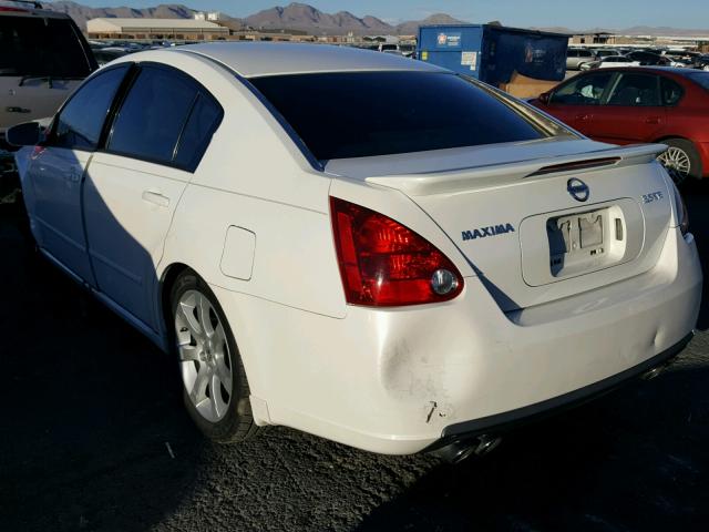 1N4BA41E97C839733 - 2007 NISSAN MAXIMA SE WHITE photo 3