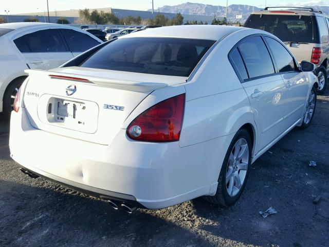 1N4BA41E97C839733 - 2007 NISSAN MAXIMA SE WHITE photo 4