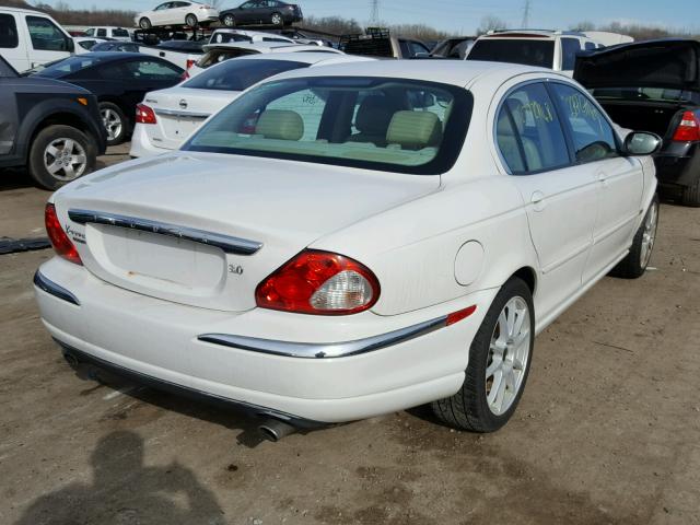 SAJEA51CX4WD78259 - 2004 JAGUAR X-TYPE 3.0 WHITE photo 4