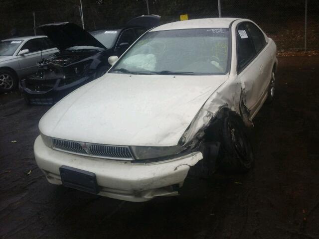 4A3AA46G11E188431 - 2001 MITSUBISHI GALANT ES WHITE photo 2