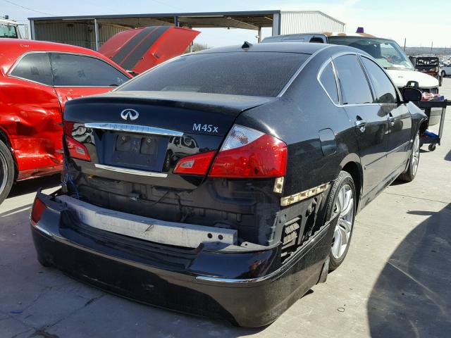 JNKBY01FX8M550930 - 2008 INFINITI M45 BLACK photo 4