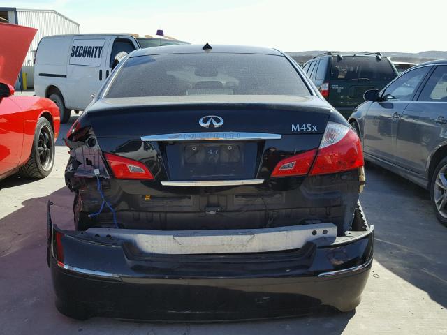 JNKBY01FX8M550930 - 2008 INFINITI M45 BLACK photo 9