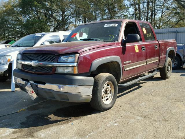 1GCHC23G93F151886 - 2003 CHEVROLET SILVERADO MAROON photo 2