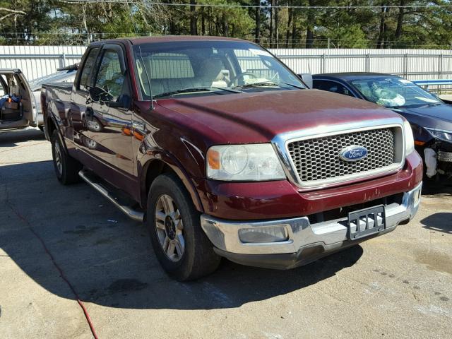 1FTPX12554NA75858 - 2004 FORD F150 MAROON photo 1