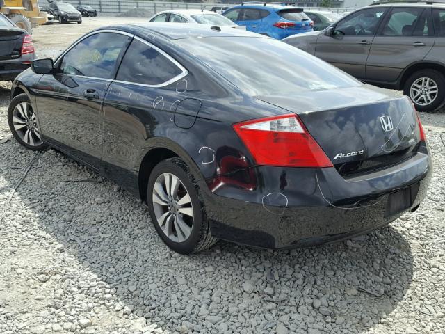 1HGCS12839A010384 - 2009 HONDA ACCORD EXL BLACK photo 3