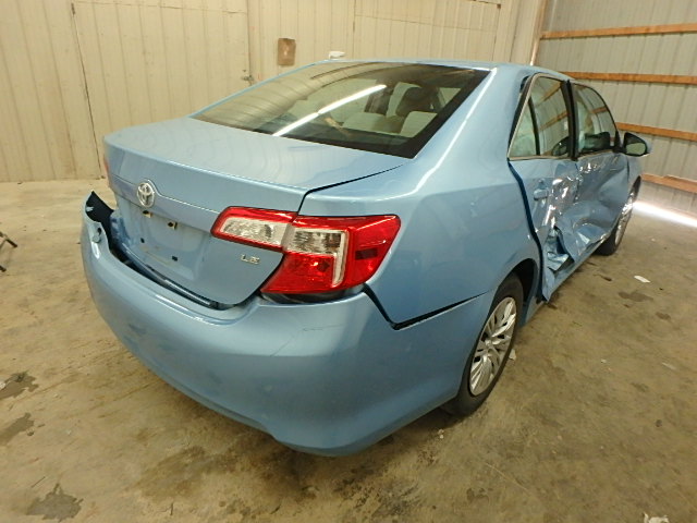 4T4BF1FK6CR202393 - 2012 TOYOTA CAMRY/SE/L BLUE photo 4