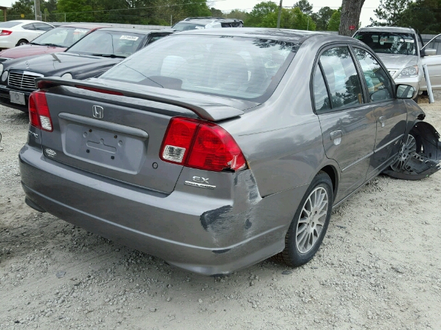 2HGES26745H550743 - 2005 HONDA CIVIC EX 绿色 照片 4