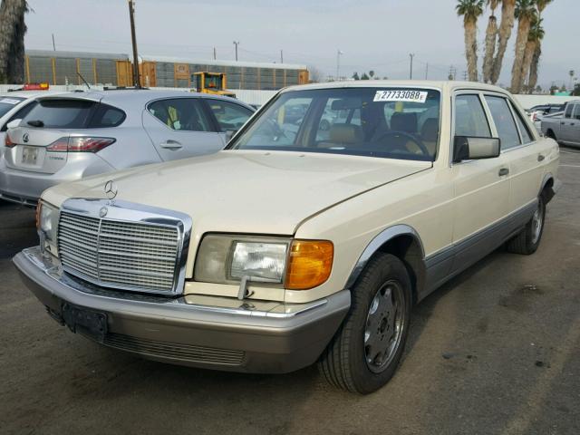 WDBCA35DXJA425131 - 1988 MERCEDES-BENZ 420 SEL CREAM photo 2