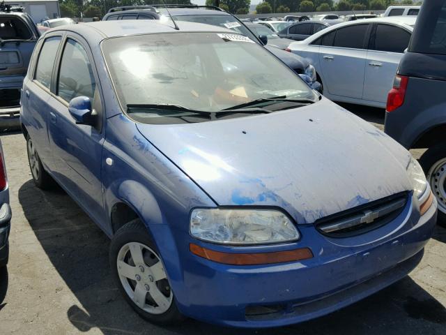 KL1TD66658B121632 - 2008 CHEVROLET AVEO BASE BLUE photo 1