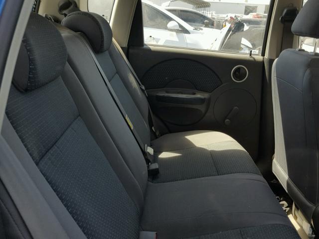 KL1TD66658B121632 - 2008 CHEVROLET AVEO BASE Mavi fotoğraf 6