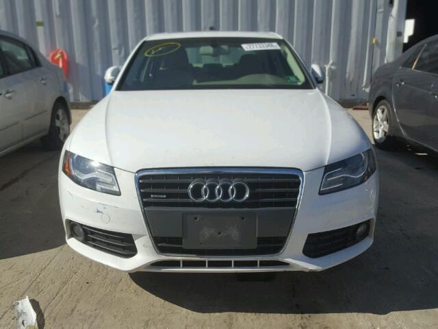 WAUSF78K69N062747 - 2009 AUDI A4 PREMIUM WHITE photo 9