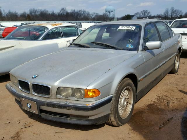 WBAGH8342YDP11768 - 2000 BMW 740 IL SILVER photo 2