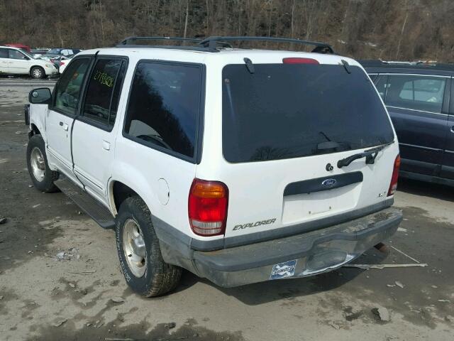 1FMZU73E7YZC51855 - 2000 FORD EXPLORER X WHITE photo 3