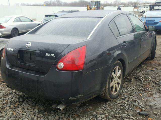 1N4BA41E24C902778 - 2004 NISSAN MAXIMA SE BLACK photo 4