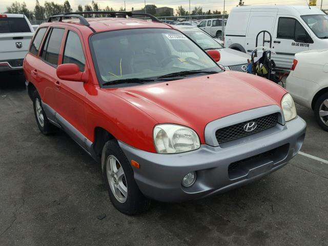 KM8SC13E44U694697 - 2004 HYUNDAI SANTA FE G RED photo 1