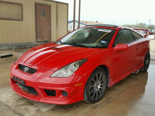 JTDDR32T540170554 - 2004 TOYOTA CELICA GT RED photo 2